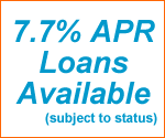APR rates start at 7.7% subject to status
