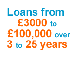 Borrow between &pound;3000 and &pound;100000 over 3 to 25 years