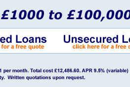 Borrow between &pound;1000 and &pound;100,000